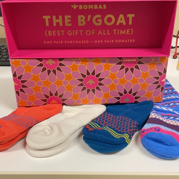 Bombas Accessories Bombas New Ladies Sock Gift Set 4 Pair Size S 